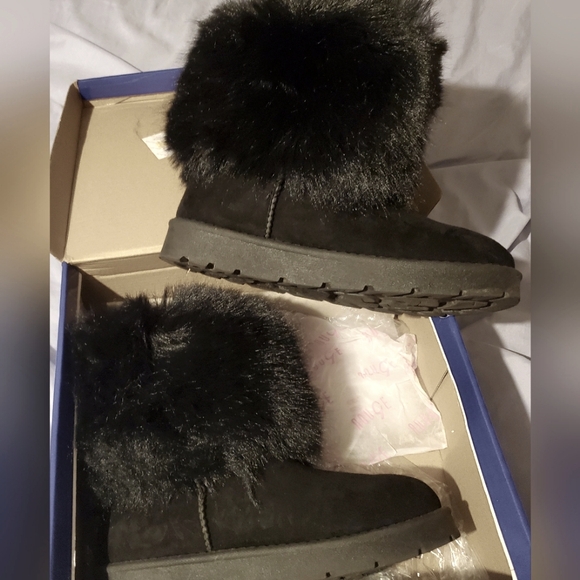 Women fur boots black - Picture 3 of 7